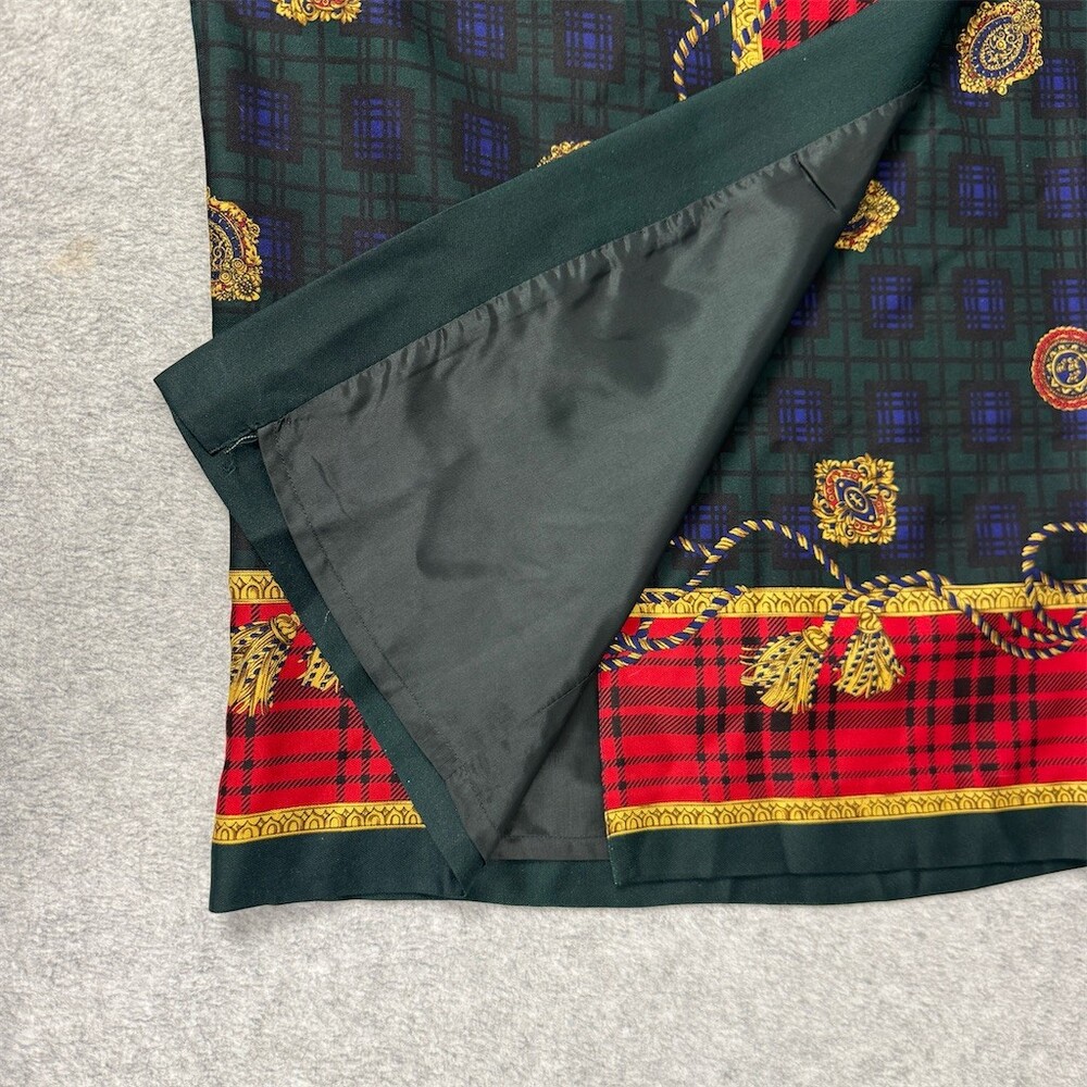 Vintage Talbots Silk Medallion Pencil Skirt Womens Size 6 Petite - Picture 13 of 13